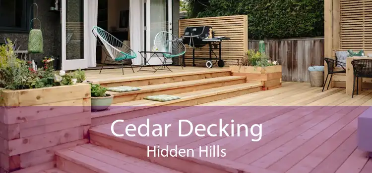 Cedar Decking Hidden Hills