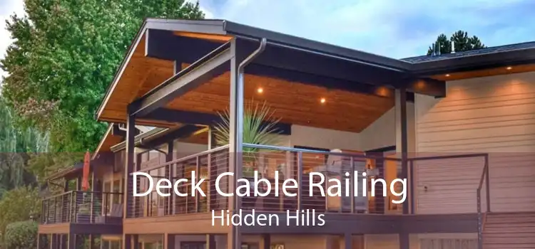 Deck Cable Railing Hidden Hills