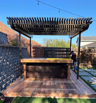 Cedar Decking in Hidden Hills