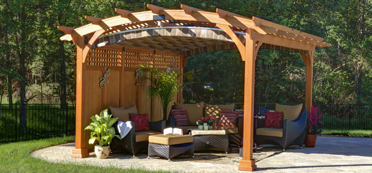 Modern Wood Pergola Installation in Hidden Hills, CA